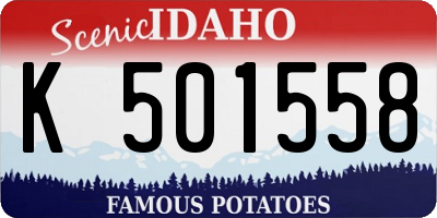 ID license plate K501558