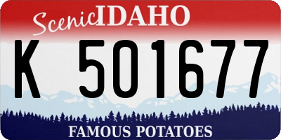 ID license plate K501677