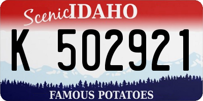 ID license plate K502921