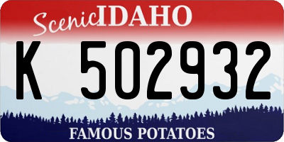 ID license plate K502932