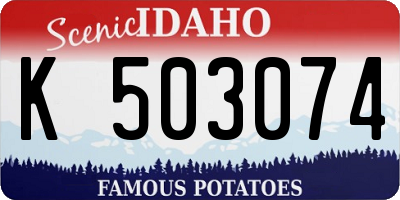 ID license plate K503074