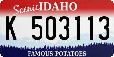 ID license plate K503113