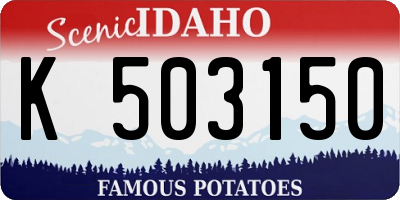 ID license plate K503150
