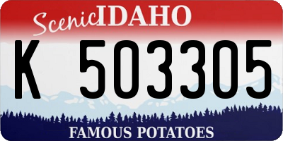 ID license plate K503305