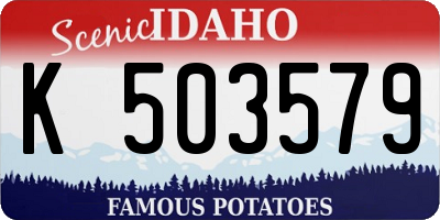 ID license plate K503579