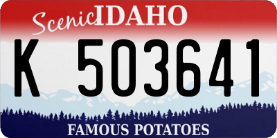 ID license plate K503641
