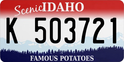 ID license plate K503721