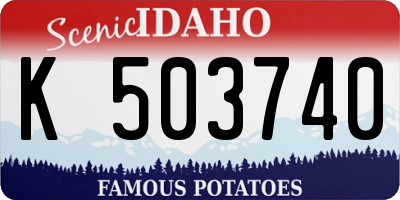 ID license plate K503740