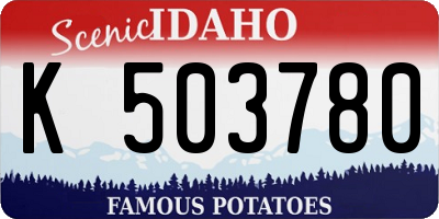 ID license plate K503780