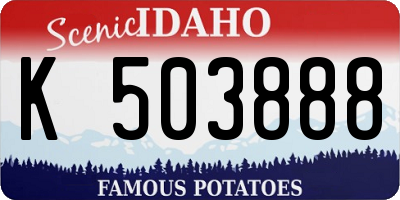 ID license plate K503888