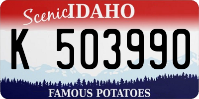 ID license plate K503990