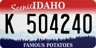ID license plate K504240
