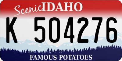 ID license plate K504276