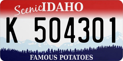 ID license plate K504301