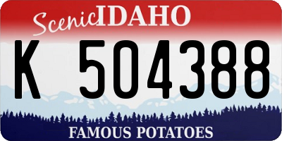 ID license plate K504388