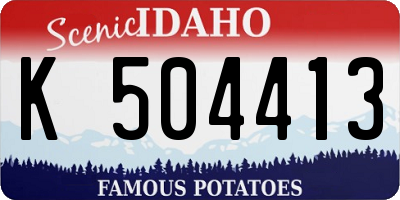 ID license plate K504413