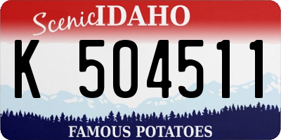 ID license plate K504511