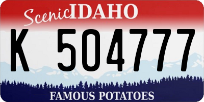 ID license plate K504777