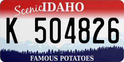 ID license plate K504826