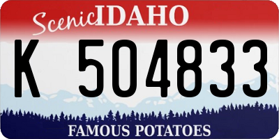 ID license plate K504833