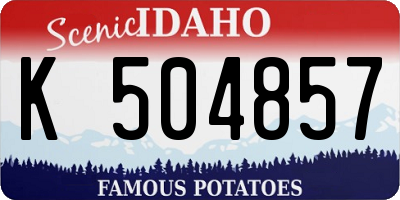 ID license plate K504857