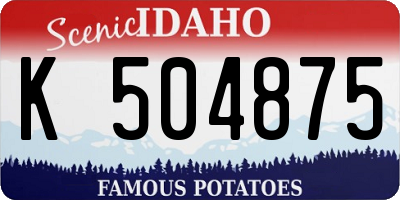 ID license plate K504875