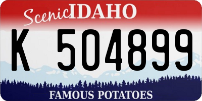 ID license plate K504899