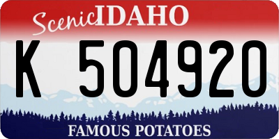ID license plate K504920