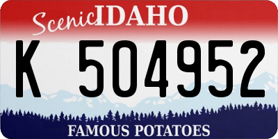 ID license plate K504952