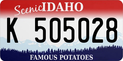 ID license plate K505028