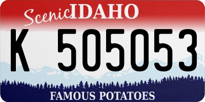ID license plate K505053