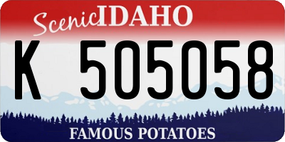 ID license plate K505058