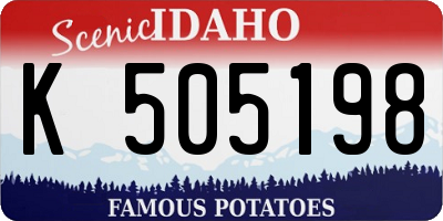 ID license plate K505198