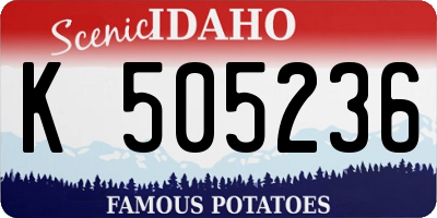 ID license plate K505236