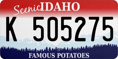 ID license plate K505275