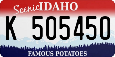 ID license plate K505450