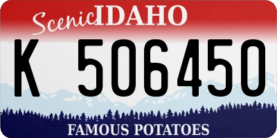 ID license plate K506450
