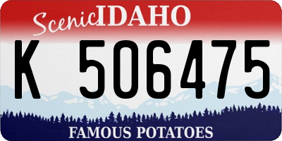 ID license plate K506475