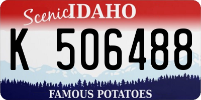 ID license plate K506488