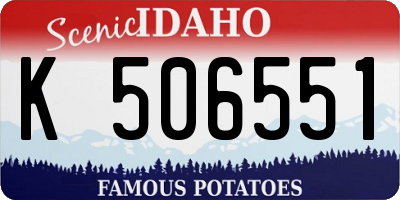 ID license plate K506551
