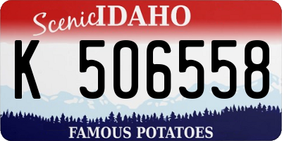 ID license plate K506558