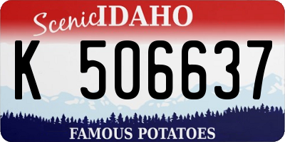ID license plate K506637