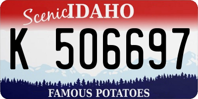 ID license plate K506697