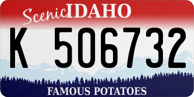 ID license plate K506732