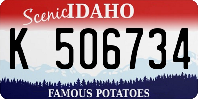 ID license plate K506734