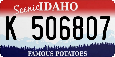 ID license plate K506807