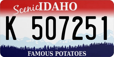 ID license plate K507251