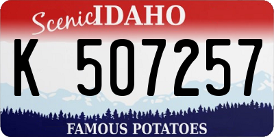 ID license plate K507257