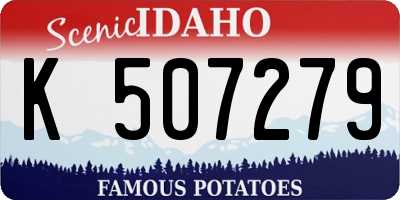 ID license plate K507279