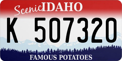 ID license plate K507320